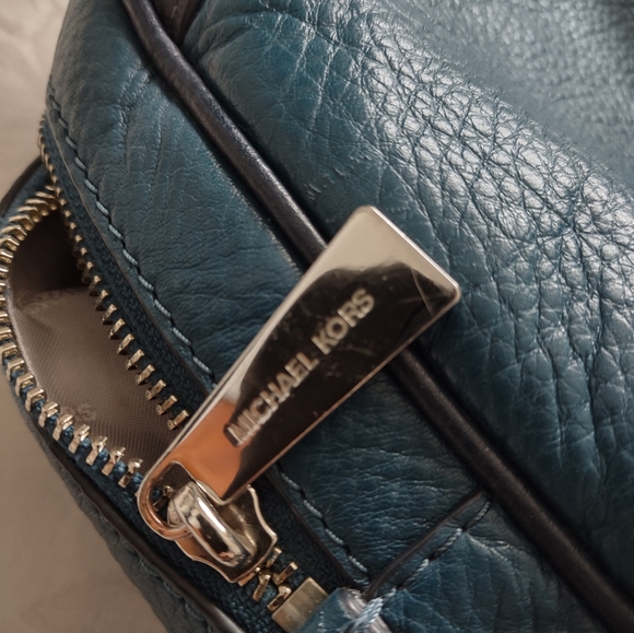 Michael Kors Rhea color block pebbled leather backpack medium - Picture 7 of 16